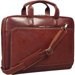 1 Compartment Laptop Bag Designers Computer Bags Brown Tony Perotti
