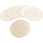 10 Pcs 2" Dia Polyester Nipple Cover Pads Beige for Ladies