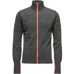 100% Wool Klemens Zip Kontrast Tops Knitwear Full Zip Jumpers Grey Mads Nørgaard