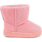 Pinke Vinter Læderstøvler i Læder med Glitter Størrelse 29 til Piger på udsalg 