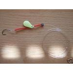 24 Trout Leader Spoon and Hook Fluorescent Yellow