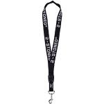 2Stoned Original Lanyard with Carabiner and Classic Logo Individually and in Bundle, black