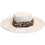 Klassiske 8 by Yoox Panama hatte i Hør Størrelse XL med Dyreprint til Damer på udsalg 