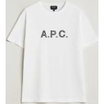 Hvide A.P.C. T-shirts med rund hals i Bomuld med korte ærmer Størrelse XL med Paisley til Herrer 