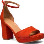 Røde Billi Bi Sommer Sandaler med hæl til Damer på udsalg 
