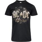 Sorte AC/DC T-shirts med rund hals i Bomuld Størrelse XL på udsalg 