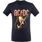 AC/DC T-shirts med rund hals i Bomuld Størrelse XL 