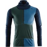 Aclima Mens Warmwool Hood Sweater W/zip (blå (navyblazer/greeng/coastalfjord) X-Large)
