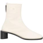 Hvide Acne Studios Læderstøvler i Læder Med lynlåse Størrelse 41 til Damer 