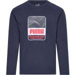 Blå Puma Active Langærmede t-shirts Med lange ærmer Størrelse XL 