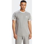Grå Sporty adidas Adicolor T-shirts med rund hals i Jersey med rund udskæring Størrelse XL til Herrer 