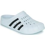 Hvide Sporty adidas Adilette Sommer Klipklappere Hælhøjde op til 3 cm Størrelse 37 til Damer på udsalg 