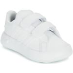 Hvide Sporty adidas Court Sneakers Hælhøjde op til 3 cm Størrelse 24 til Børn på udsalg 