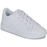 Hvide Sporty adidas Court Sneakers Hælhøjde op til 3 cm Størrelse 36 til Børn 