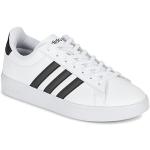 Hvide Sporty adidas Court Herresneakers Hælhøjde op til 3 cm Størrelse 36 på udsalg 