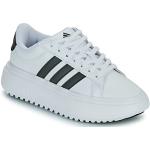 Hvide Sporty adidas Court Plateau sneakers Hælhøjde op til 3 cm Størrelse 40 til Damer 