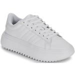 Hvide Sporty adidas Court Plateau sneakers Hælhøjde op til 3 cm Størrelse 41.5 til Damer 