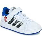 Hvide Sporty Spiderman adidas Court Sneakers Hælhøjde op til 3 cm Størrelse 33.5 til Børn 