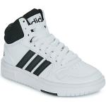 Hvide Sporty adidas Hoops Høje sneakers Hælhøjde op til 3 cm Størrelse 28 til Børn 