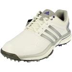 Adidas Ladies Adipower Boost Golf Shoes 2015 with Boost Midsole Foam in Heel and Breathable Microfibre Leather Upper White/Silver 4 Regular Fit