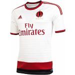 Adidas Men's AC Milan Away Jersey - Running White/Victory Red, Small