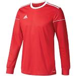 Røde adidas Squadra Træningstrøjer i Jersey Med lange ærmer Størrelse XL til Herrer 