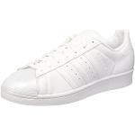 adidas Men's Superstar Glossy Toe Basketball Shoes, Bianco Ftwwht Ftwwht Cblack