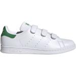 Hvide Sporty adidas Stan Smith Sneakers med velcro i Gummi Med velcro Størrelse 36 til Herrer 