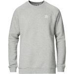 Grå Sporty adidas Essentials Sweatshirts i Bomuld Størrelse XXL til Herrer 
