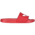 Røde Sporty adidas Originals Sommer Klipklappere Størrelse 40.5 til Herrer 