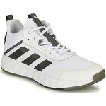 Hvide adidas Own The Game Basketstøvler Hælhøjde op til 3 cm Størrelse 46 til Herrer 