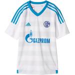 adidas Herren Trikot FC Schalke 04 Away, White/Bold Aqua/Clear Grey, XXXL
