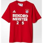 Røde Sporty FC Bayern München adidas T-shirts i Bomuld Størrelse XL til Herrer 