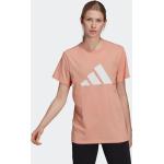 Pinke Sporty adidas Sportswear T-shirts med tryk i Jersey Størrelse XL til Damer på udsalg 