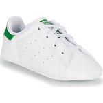 Hvide Sporty adidas Stan Smith Low-top sneakers Hælhøjde op til 3 cm Størrelse 18 til Børn på udsalg 