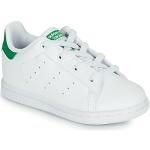 Hvide Sporty adidas Stan Smith Low-top sneakers Hælhøjde op til 3 cm Størrelse 19 til Børn på udsalg 