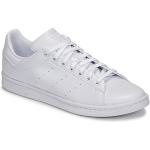 Hvide Sporty adidas Stan Smith Low-top sneakers Hælhøjde op til 3 cm Størrelse 36.5 til Damer på udsalg 