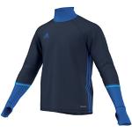Marineblå Sporty adidas Condivo Sweatshirts i Mesh Størrelse XL 