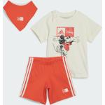 Offwhite Sporty Disney Mickey Mouse adidas Disney Hagesmække i Jersey Størrelse 80 