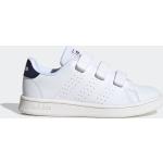 Hvide adidas Advantage Sneakers med velcro i Læder Med velcro Størrelse 33.5 til Børn på udsalg 