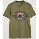 Grønne AERONAUTICA MILITARE Kortærmede t-shirts i Bomuld med korte ærmer Størrelse XL til Herrer 