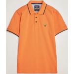 Orange AERONAUTICA MILITARE Kortærmede polo shirts i Bomuld med korte ærmer Størrelse XL til Herrer 