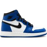 Blå Nike Air Jordan 1 Høje sneakers i Læder til Drenge 