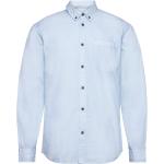 Akkonrad L/S Poplin Shirt Noos Tops Shirts Casual Blue Anerkjendt