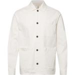 Akoscar Cotton Overshirt Tops Overshirts White Anerkjendt
