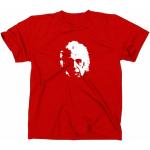 Albert Einstein Kult T-Shirt, rot S