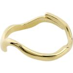 "Alberte Organic Shape Ring Gold-Plated Ring Smykker Gold Pilgrim"
