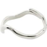 "Alberte Organic Shape Ring Silver-Plated Ring Smykker Silver Pilgrim"