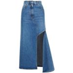Blå Klassiske Midi Alexander McQueen Denim nederdele i Denim Størrelse XXL til Damer 