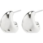 "Alexane Recycled Chunky Mini Hoop Earrings Silver-Plated Accessories Jewellery Earrings Hoops Silver Pilgrim"
